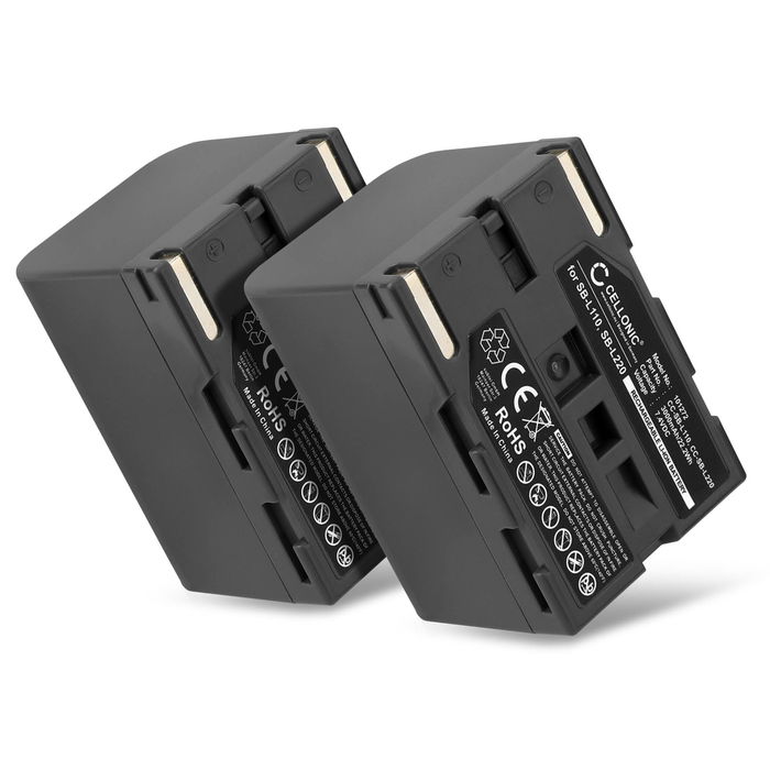 2x Batteria per Samsung SB-L110 Accu 3000mAh Batteria ricambio