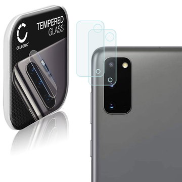 2x Vetro protettivo per fotocamera Samsung Galaxy S20 (SM-G980) (vetro per fotocamera, 9H, 0,33 mm, Full Glue) protezione schermo in vetro temperato