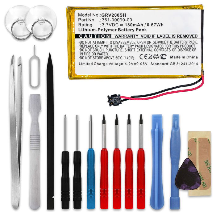 Garmin VivoActive HR Batteria marcata CELLONIC, 180mAh di capacità + Set di strumento