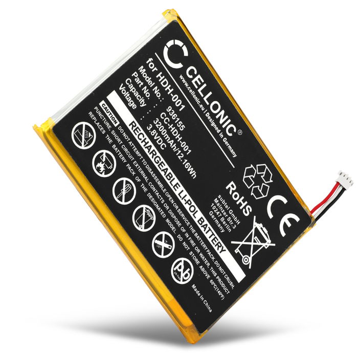 HDH-001, HDH-002,HDH-003, HDH-A-BPHAT-C0 Battery for Nintendo Switch Lite Handheld Console Gaming Controller Battery Replacement - 3200mAh 3.7V Lithium Polymer