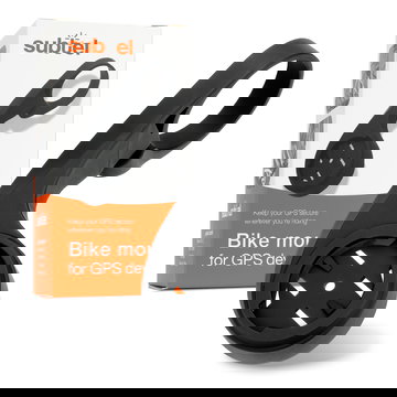 Supporto per manubrio da bicicletta subtel per Bryton Rider 10 15 310 320 330 410 450 530 860 one fissaggio ciclocomputer GPS su manubrio, nero, staffa frontale per tubo con diametro max di 32 mm