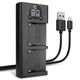 Caricabatterie Doppio + Cavo USB