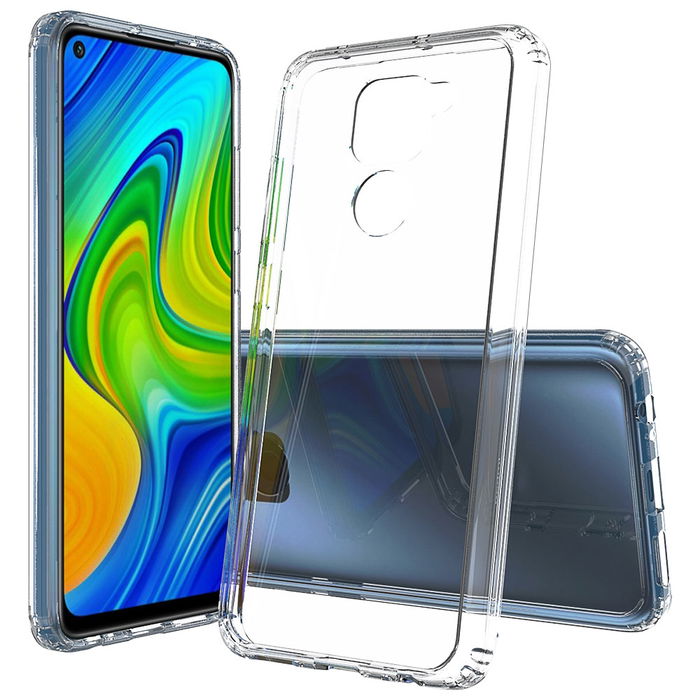 subtel Phone Case for Xiaomi Redmi Note 9 TPU Protective Bumper Hardshell Back Cover Hardcase - Crystal Clear