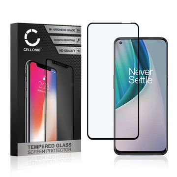 Vetro temperato CELLONIC per OnePlus Nord N10 5G, screen protector (3D Full Cover 9H 0,33mm Full Glue) nero Pellicola salva schermo per telefono cellulare smartphone