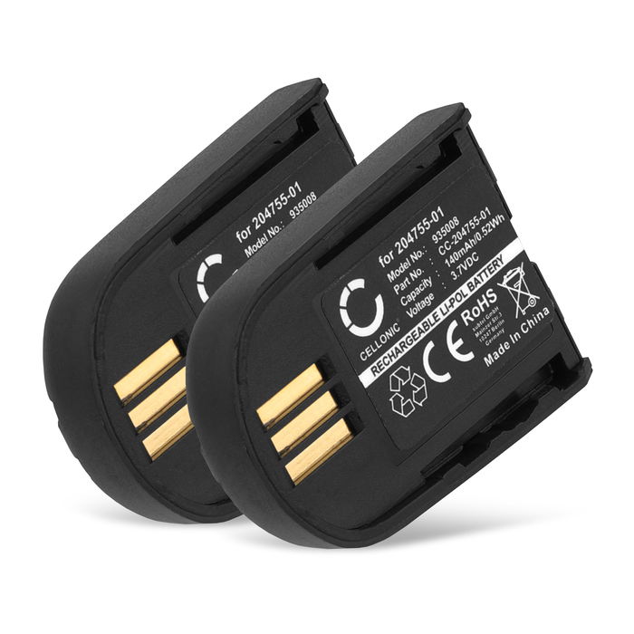 2x Plantronics 82742-01 Batteria marcata subtel, 140mAh di capacità