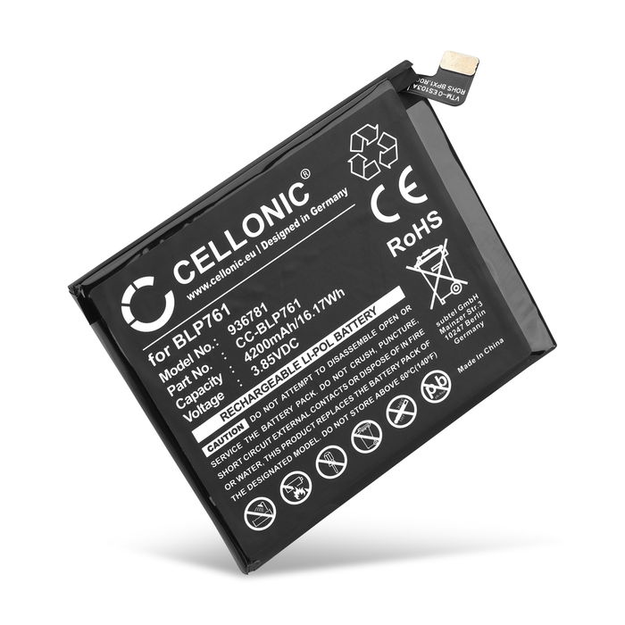 Batteria CELLONIC BLP761 per telefono OnePlus 8 Ricambio affidabile da 4200mAh per il tuo cellulare smartphone