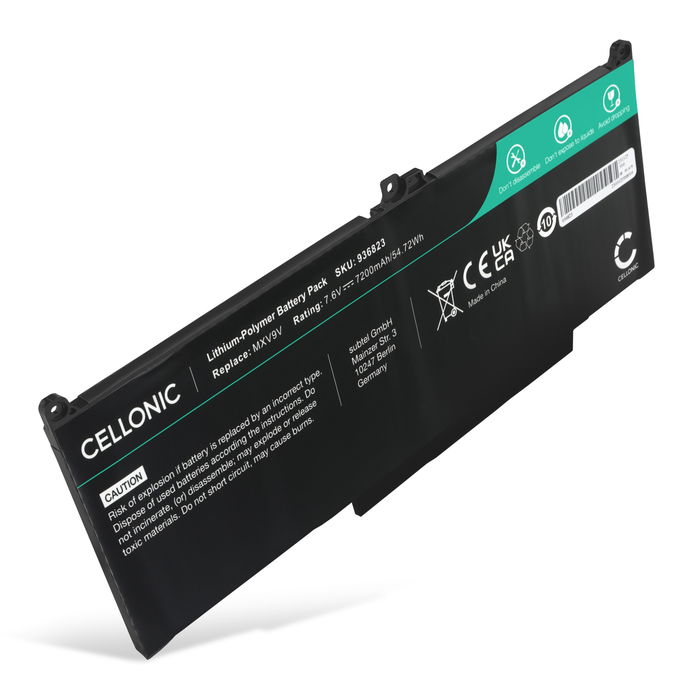 Dell Latitude 7400 Batteria 7200mAh marcata Cellonic