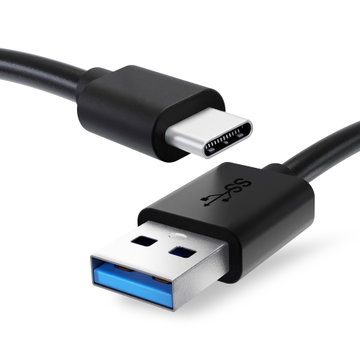 Cavo USB C Type C per Elgato Facecam, Stream Deck Pedal, Stream Deck XL, Wave 1, Wave 3, Wave XLR 1m cavetto USB di ricarica rapida 3A e dati, in PVC nero