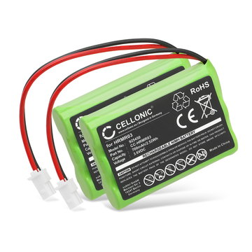 2x subtel Batteria HRMR03, GP80AAAHC3BMX per babyphone Motorola MBP36, MBP36S, MBP481, MBP482, MBP483, MBP33S Ricambio da 700mAh pila sostitutiva per videotelefono monitor