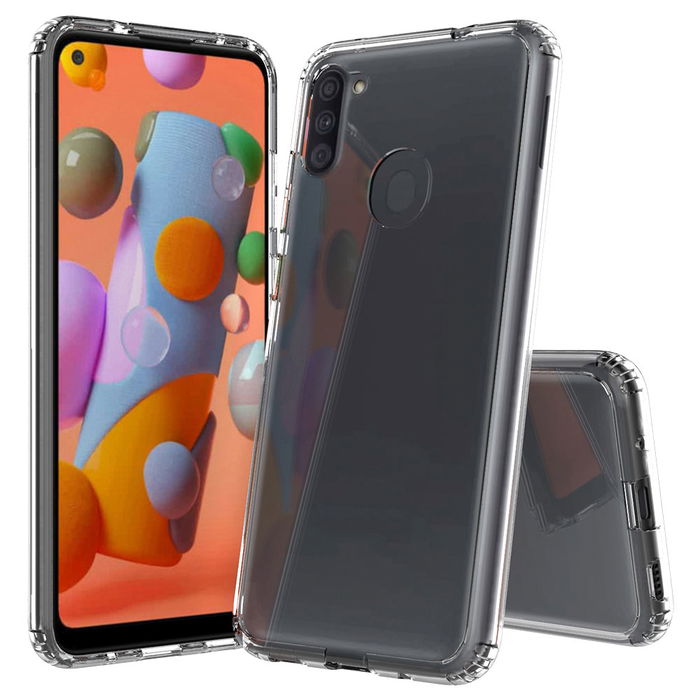 Cover per cellulare smartphone Samsung Galaxy A11 (SM-A115) / Galaxy M11 (SM-M115), TPU, Trasparente Guscio posteriore backcover protezione per telefono - Previeni costose riparazioni evita danni!