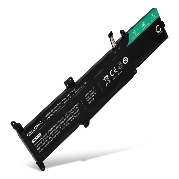 Battery for Lenovo IdeaPad 3 14ADA05, 14IIL05, 14IML05, 15IIL05, 15IML05 11.55V 4650mAh from CELLONIC