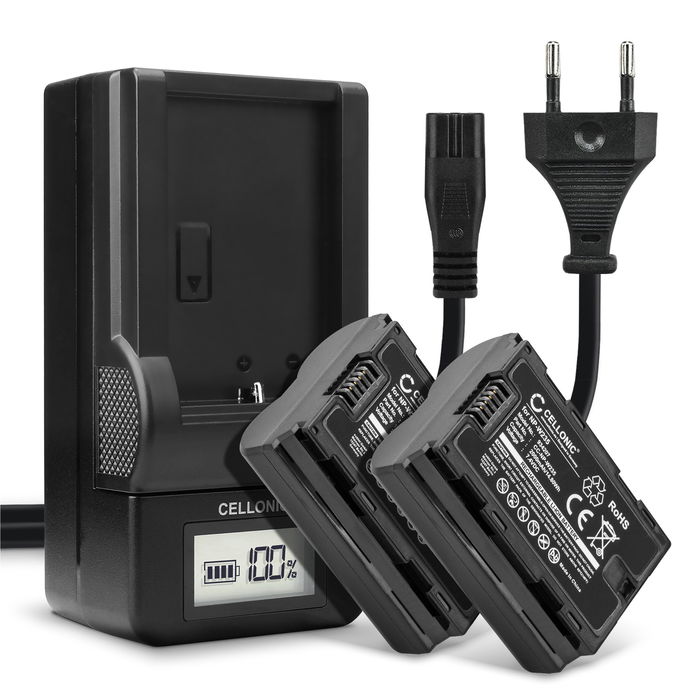 2x Batteria NP-W235 per fotocamera FujiFilm X-T4 / GFX 50S II / GFX100S / X-H2S Affidabile ricambio da 2000mAh, marca subtel + Caricabatteria