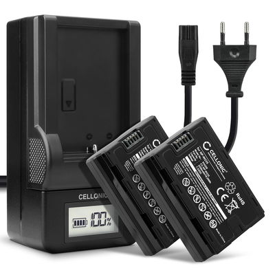 2x NP-W235 Battery for FujiFilm X-T4 / GFX 50S II / GFX100S / X-H2S 2250mAh Camera Battery Replacement NP W235 + Charger