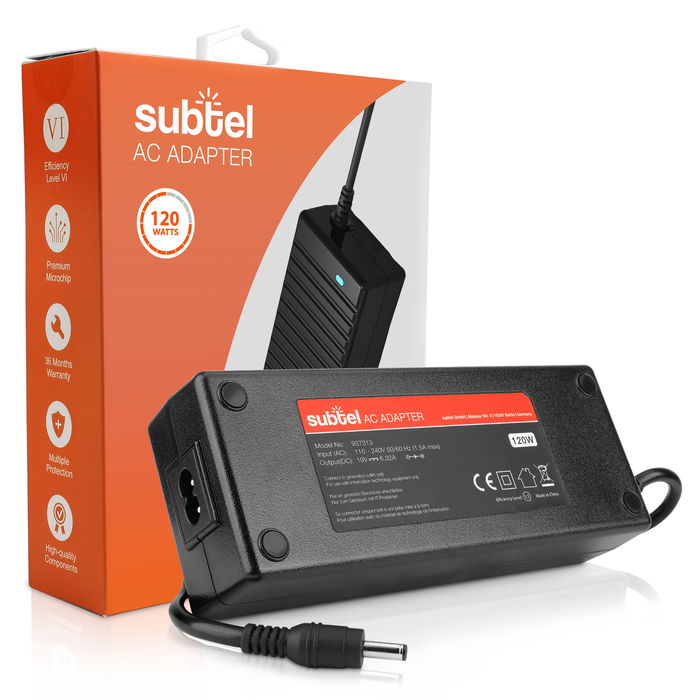 Charger for Dell Inspiron 14,15,17,XPS/ HP Omen,Envy,Chromebook/ Asus GL552VW Laptop / Notebook - 19V 120W 90W 65W 840 G4, AC Adapter Mains Power Supply 2.2m Charging Cable, Connection(4.5mm x 3mm)