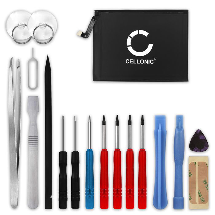 Batteria CELLONIC HB466483EEW per Huawei Y7 (2017) / Y7 (2019) / Y9 (2019) / Y9 Prime (2019) Ricambio da 3900mAh + Set di strumento Sostituzione facile con utensili adatti e duraturi