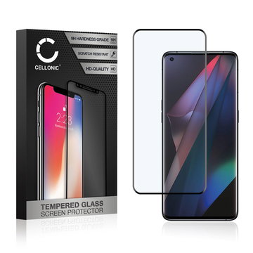 Vetro temperato CELLONIC per Oppo Find X3 Pro, screen protector (3D Full Cover 9H 0,33mm Full Glue) nero Pellicola salva schermo per telefono cellulare smartphone
