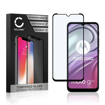 Vetro temperato CELLONIC per Motorola Moto G20 / Moto G50, screen protector (3D Full Cover 9H 0,33mm Full Glue) nero Pellicola salva schermo per telefono cellulare smartphone