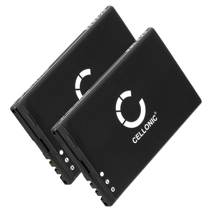 2x Batteria CELLONIC BL-4U per telefono Nokia 301 / 8800 / 6600 / 206 / 500 / C5-03 / Asha 201, 300, 311, 501, 503 Ricambio affidabile da 1000mAh per il tuo cellulare smartphone