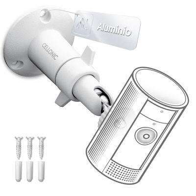 Supporto da parete per telecamera di videosorveglianza. con vite da 1/4" pollici di filettatura Arlo, Ring, Blink, Eufy, Reolink, Wyze, Zumimall staffa di montaggio inclinabile e rotante