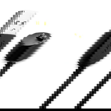 USB Smart Watch Charger for Amazfit Band 5 / Xiaomi Mi Band 5 / Mi Band 6 Fast Charging 1A Data Cable Smartwatch Fitness Tracker PVC - Black