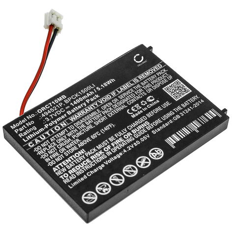 Batteria per Audioline Watch and Care V130; Oricom SC701; SC705 Audioline 494521P (1400mAh, 3.7V) di CELLONIC