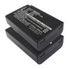 2x Batteria 1200mAh