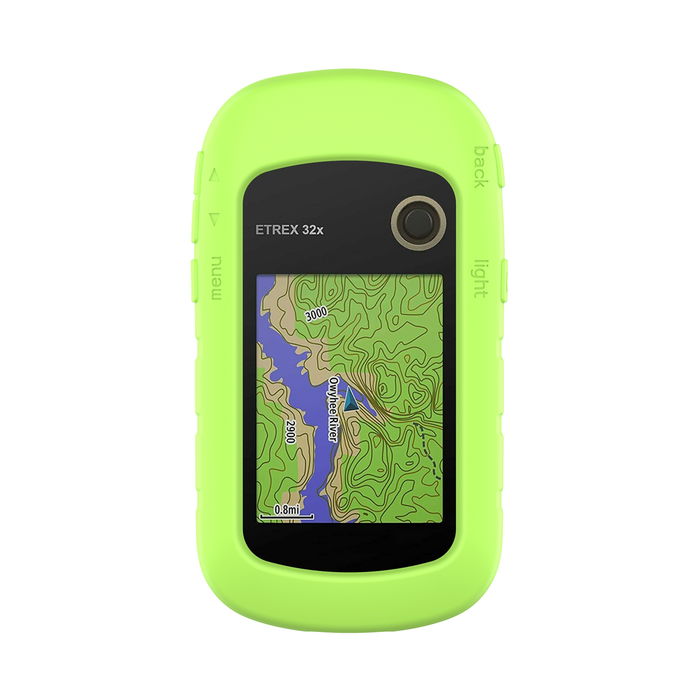 Protezione subtel silicone compatibile con Garmin eTrex 10 eTrex 20 eTrex 20x eTrex 22x eTrex 30 eTrex 30x eTrex 32x Custodia cover in Silicone assorbi-urti, case per navigatore su bici, bumper verde
