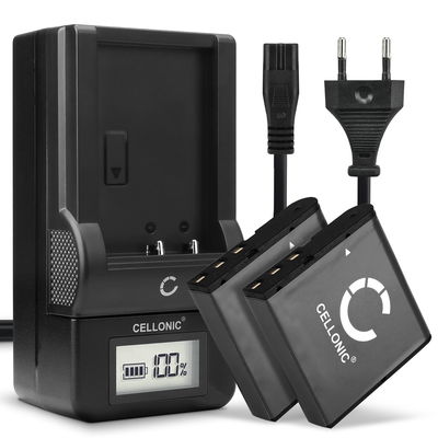 2x Batteria NP-40 + Caricabatteria per Casio Exilim EX-FC100 EX-Z1000 Z1050 EX-Z40 EX-Z50 Z55 Z57