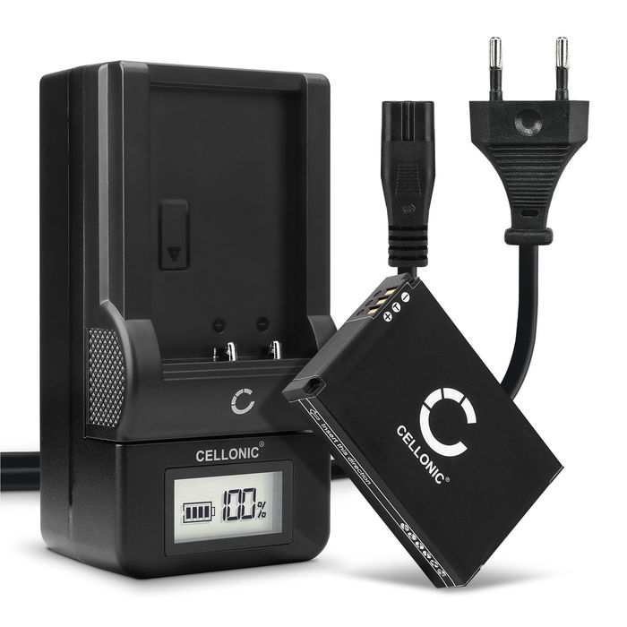 2x Batteria FXDC02 72-011-00 per fotocamera Drift Ghost S, Ghost S HD, Drift HD Ghost Affidabile ricambio da 1750mAh, marca CELLONIC + Caricabatteria