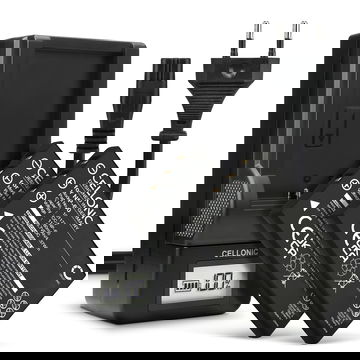 2x Batteria per Samsung Digimax V700, Digimax V800, Samsung SLB-1137, Samsung SLB-1037 1180mAh + Caricabatteria, marca CELLONIC, ricambi di lunga durata per macchine fotografiche e videocamere