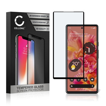 Vetro temperato CELLONIC per Google Pixel 6, screen protector (3D Full Cover 9H 0,33mm Full Glue) nero Pellicola salva schermo per telefono cellulare smartphone