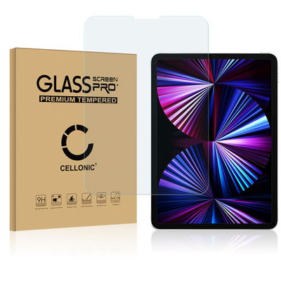 CELLONIC Screen Protector for Apple iPad Pro 11 (2018,2020,2021,2022) Tablet Screen Cover Film - 3D Case-friendly 0,33mm Full Glue 9H Tempered Glass Display Screen Guard Crystal Clear