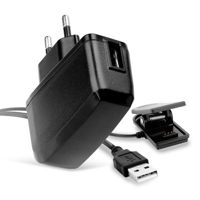 Caricabatteria + Cavo USB per Garmin Approach G10, S20 / Forerunner 30, 230, 235, 645, 645 Music, 735XT / vivomove HR, 5W 0.7A x1 / 0.5A x2 Caricatore con spina europea