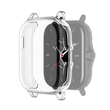 Protezione subtel TPU per Amazfit GTS 2 custodia integrale assorbi-urti per smartwatch, guscio Trasparente cover protettiva per dispaly