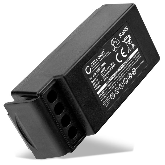 CELLONIC Batteria M5-1051-3600 compatibile con Cavotec M9-1051-3600 EX, MC-3, MC-3000, M5-1051-3600 (Version 2) 2600mAh Ricambi per controller, telecomandi, radiocomandi