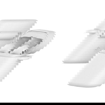 Custodia, colore bianco, per Huawei Freebuds 2, Honor Flypods pro guscio protettivo per auricolari, case anti-graffi, cover antiurti con utile moschettone per agganciarlo a borsa, zaino, marsupio