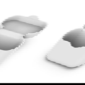 Custodia guscio morbido per cuffie Sony WF-1000XM3 wireless bluetooth earpods, in piacevole silicone di colore bianco, proteggi i tuoi auricolari con il pratico soft-case porta-cuffie subtel