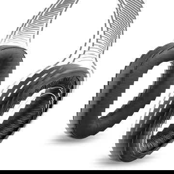 Kit di 2 cuscinetti di ricambio per apparecchi auricolari, cuffie headset Sennheiser GSP 300, GSP 301, GSP 302, GSP 303, GSP 350, GSP 370 paraorecchie, earpads, sostituzione spugnette con comoda imbottitura