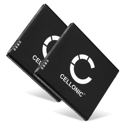 2x Batteria CELLONIC EB-BG530BBE, EB-BG531BBE per telefono Samsung Galaxy J5 / J3 Duos / Grand Prime (SM-G530H / SM-J500 / SM-J320) Ricambio affidabile da 2400mAh per il tuo cellulare smartphone
