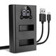 Caricabatterie Doppio + Cavo USB