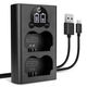 Caricabatterie Doppio + Cavo USB