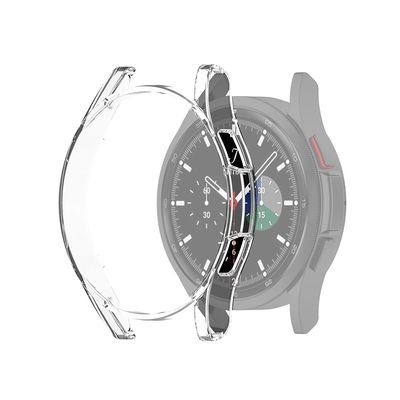 Protezione subtel in Plastica indurita per Samsung Galaxy Watch 4 Classic (46mm) custodia assorbi-urti per smartwatch, Trasparente, cover protettiva di bordi, ghiera, lunette e anse
