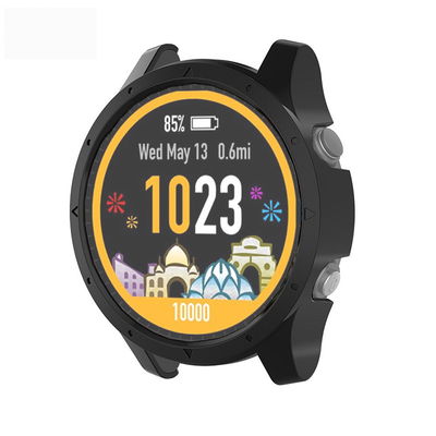 Protezione subtel in Plastica indurita per Garmin Forerunner 935 custodia assorbi-urti per smartwatch, Trasparente, cover protettiva di bordi, ghiera, lunette e anse