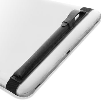 Porta-penna capacitiva custodia compatibile con pencil della Apple, Similpelle,nero, taschino, fodero case protettivo per non perdere il pennino e proteggerlo