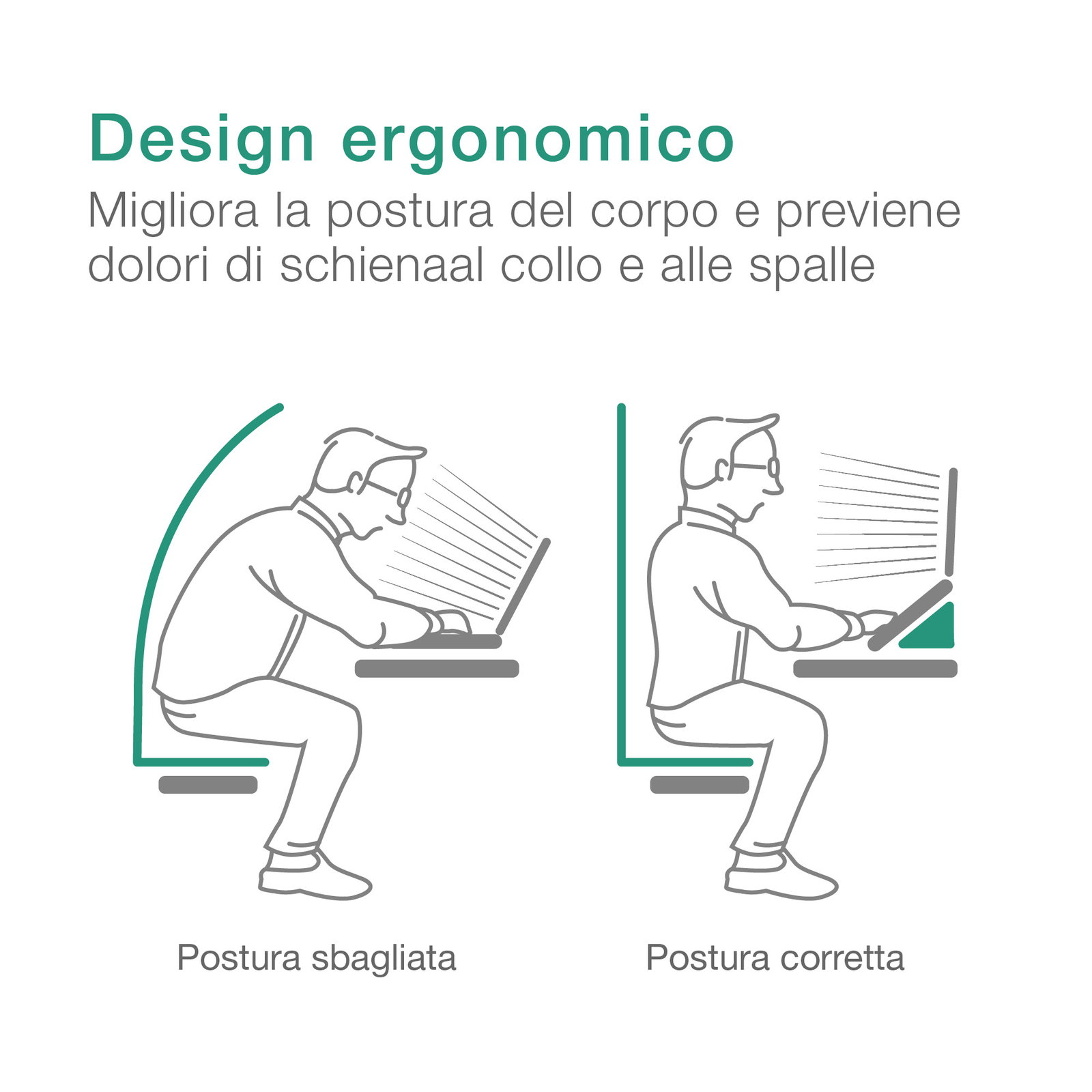 Hypertec Lite Supporto Per Notebook – Regolabile In Altezza (fino A 55°) – Leggero (220g) – Porta Documenti Retrattile