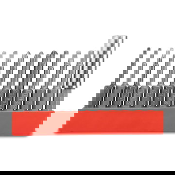 12-pc Impact Driver Bits & Precision Screwdriver Set - Magnetic S2 1/4 inch 50mm Square Head, Triangle, Security, Triwing, Robertson Electric Screwdriver Bit Set for Drill