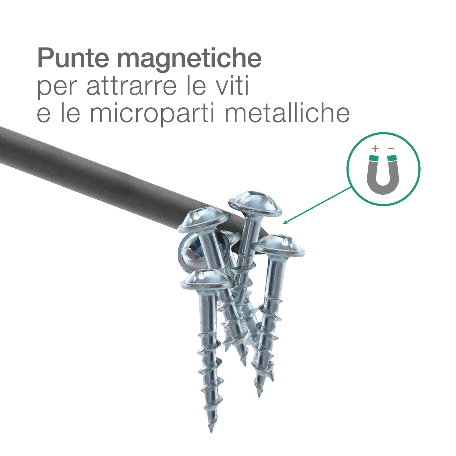 Set Di 5 Punte Magnetiche Per Cacciavite Con Gambo Esagonale 1/4 Di Pollice - Acciaio S2 Di Alta Qualità Per Trapano Elettrico E Avvitatore - 3