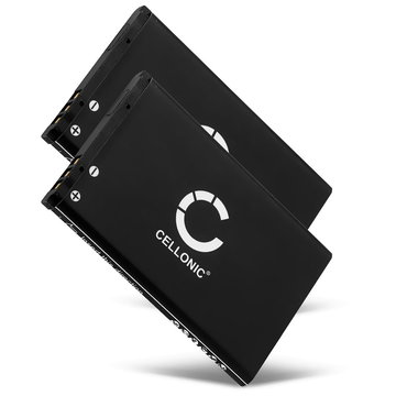 2x Batteria CELLONIC AK-C140 per telefono Texet TD-D109 / TM-B111 / TM-B210 / TM-B310 / TM-B312 / TM-B415 / TM-D105 / TM-D107 / TM-D108 / TM-D205 / Bea-fon S33 Ricambio affidabile da 900mAh per il tuo cellulare smartphone