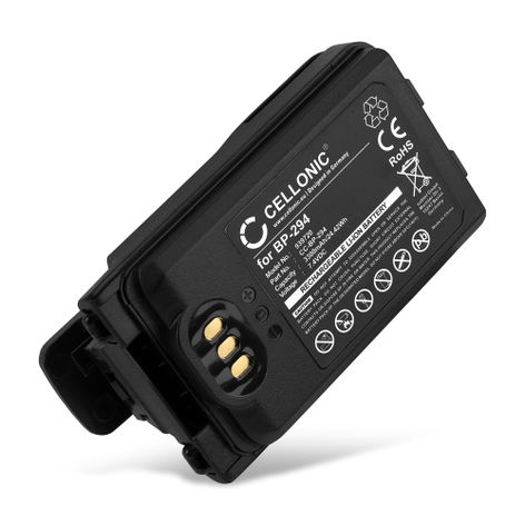 Batteria per Icom IC-F52D; IC-F62D; IC-M85 BP-294 (3300mAh, 7.4V) di CELLONIC