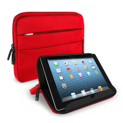 CELLONIC Custodia universale in nylon rosso per tablet da 10,1'' - Case protettivo con bolle antiurto, anti-shock, idrorepellente, compatibile anche con e-reader/laptop